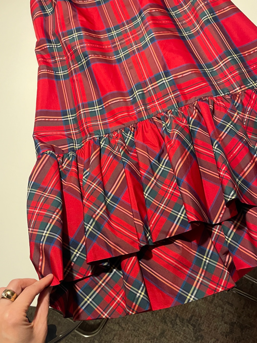 VINYARD VINES - Amelia Jolly Plaid Swing Dress - Picture 7 of 8